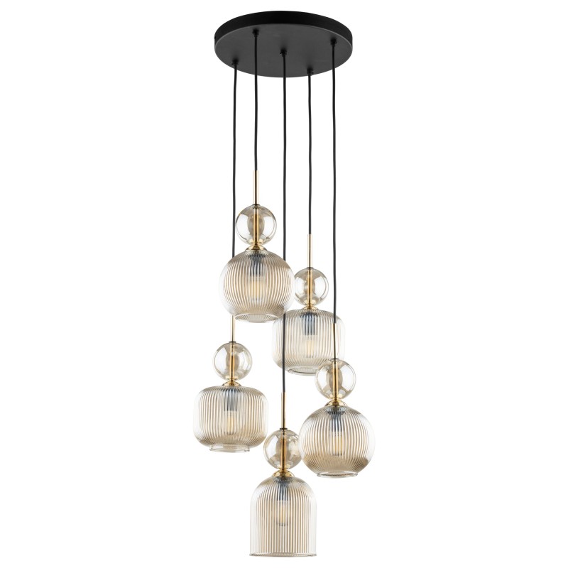 SOPHIA COGNAC LAMPA WISZACA 5XE14 11043