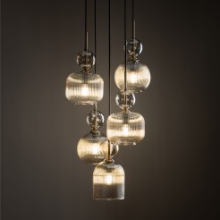 SOPHIA COGNAC LAMPA WISZACA 5XE14 11043
