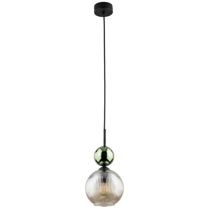SOPHIA GREEN COGNAC LAMPA WISZĄCA 1XE14 11145