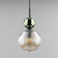 SOPHIA GREEN COGNAC LAMPA WISZĄCA 1XE14 11145