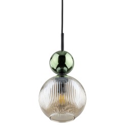 SOPHIA GREEN COGNAC LAMPA WISZĄCA 1XE14 11145