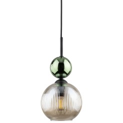 SOPHIA GREEN COGNAC LAMPA WISZĄCA 1XE14 11145
