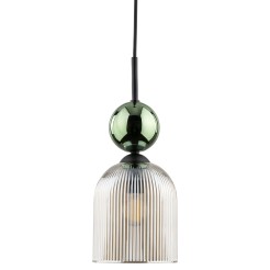 SOPHIA GREEN COGNAC LAMPA WISZĄCA 1XE14 11146