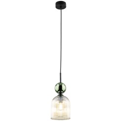 SOPHIA GREEN COGNAC LAMPA WISZĄCA 1XE14 11146