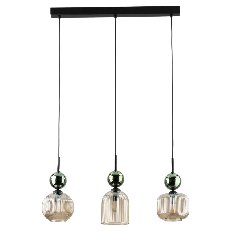 SOPHIA GREEN COGNAC LAMPA WISZĄCA 3XE14 11147