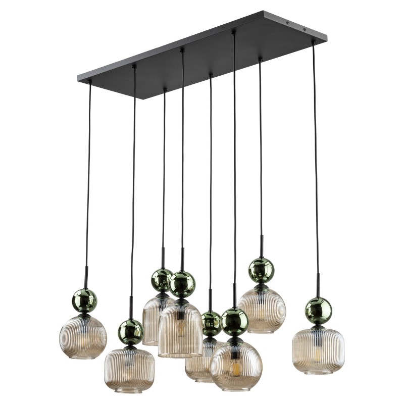 SOPHIA GREEN COGNAC LAMPA WISZĄCA 8XE14 11151