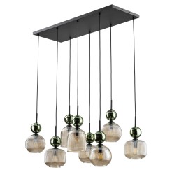 SOPHIA GREEN COGNAC LAMPA WISZĄCA 8XE14 11151