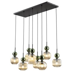 SOPHIA GREEN COGNAC LAMPA WISZĄCA 8XE14 11151
