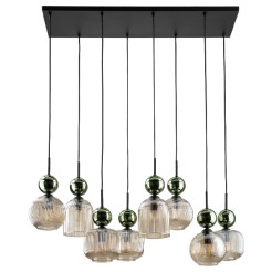 SOPHIA GREEN COGNAC LAMPA WISZĄCA 8XE14 11151