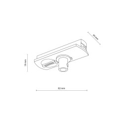 TRACER 1L ADAPTER SLIM Z HAMULCEM CZARNY 11030