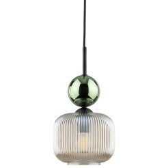 SOPHIA GREEN COGNAC LAMPA WISZĄCA 1XE14 11144