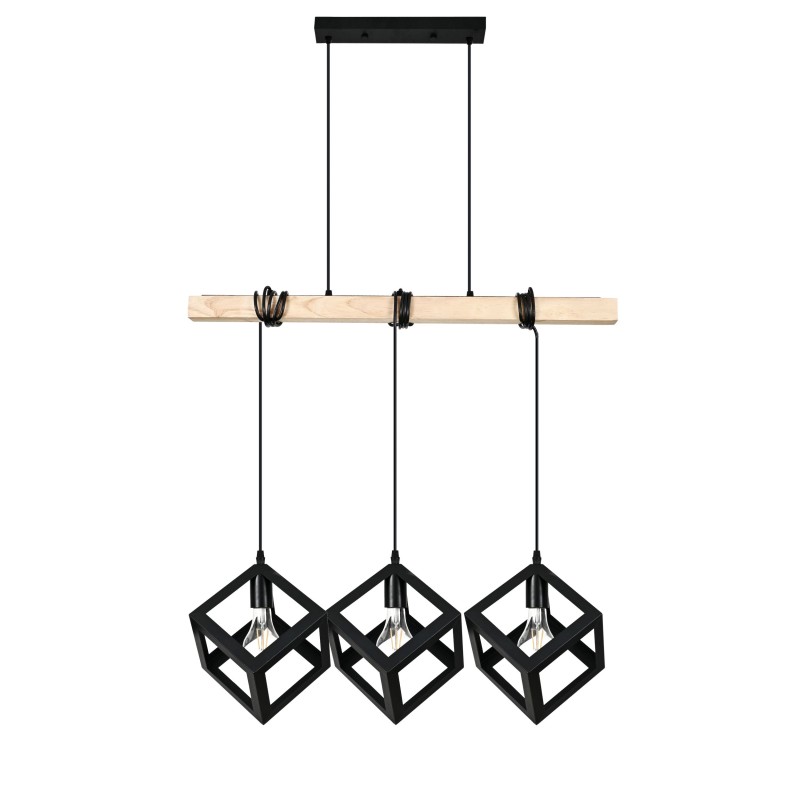 FONTE BLACK LAMPA WISZĄCA 3XE27 6129