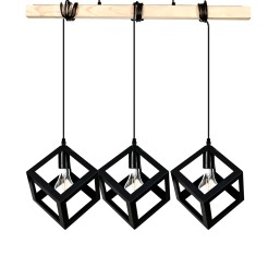 FONTE BLACK LAMPA WISZĄCA 3XE27 6129