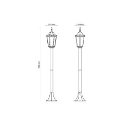 ARRAIA BLACK LAMPA PODŁOGOWA 1XE27 16124