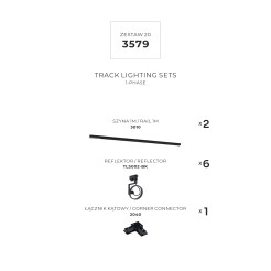 3579 ZESTAW 20 SZYNOPRZEWODY BLACK JEDNOOBWODOWY