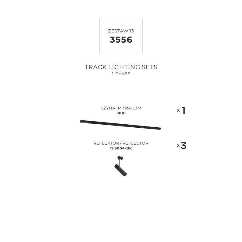 3556 ZESTAW 13 SZYNOPRZEWODY BLACK JEDNOOBWODOWY