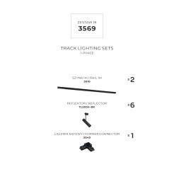 3569 ZESTAW 18 SZYNOPRZEWODY BLACK JEDNOOBWODOWY