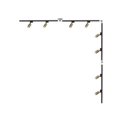 3582 ZESTAW 21 SZYNOPRZEWODY BLACK/GOLD JEDNOOBWODOWY
