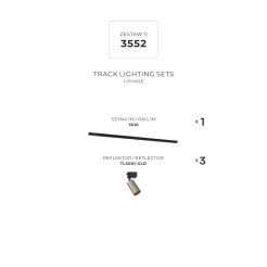 3552 ZESTAW 11 SZYNOPRZEWODY BLACK/GOLD JEDNOOBWODOWY