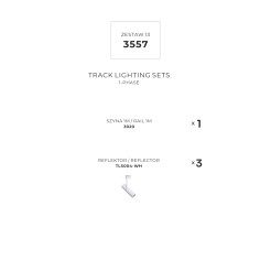 3557 ZESTAW 13 SZYNOPRZEWODY WHITE JEDNOOBWODOWY