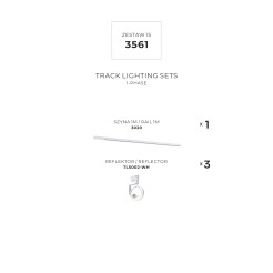 3561 ZESTAW 15 SZYNOPRZEWODY WHITE JEDNOOBWODOWY