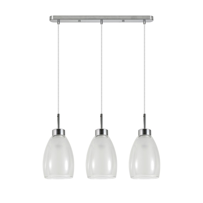 MORRO CHROM/WHITE LAMPA WISZĄCA 3XE27 6993