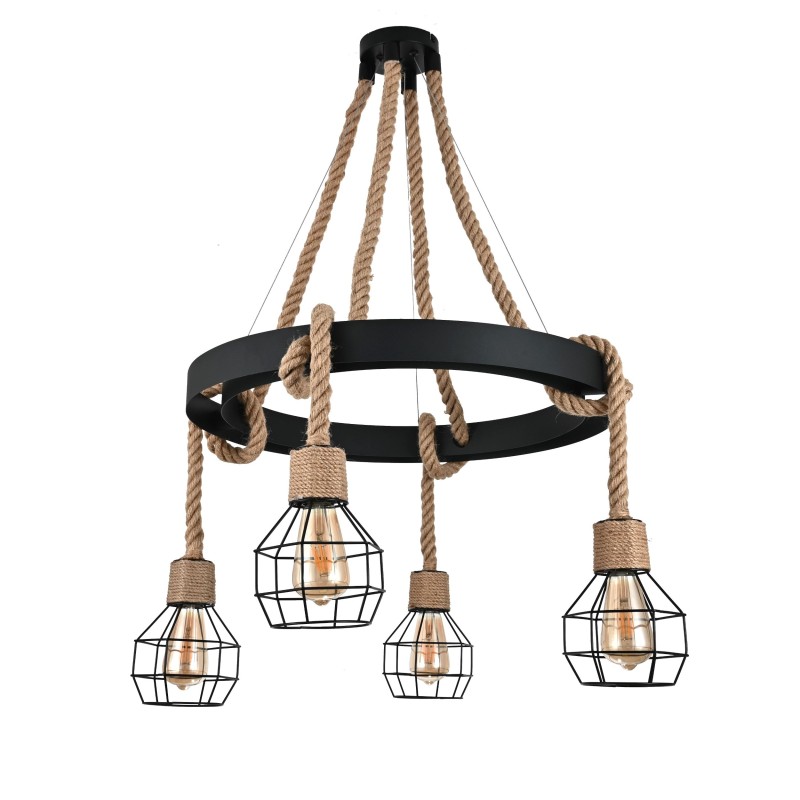 MOLINO BLACK LAMPA WISZĄCA 4XE27 6128