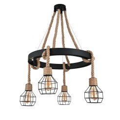 MOLINO BLACK LAMPA WISZĄCA 4XE27 6128