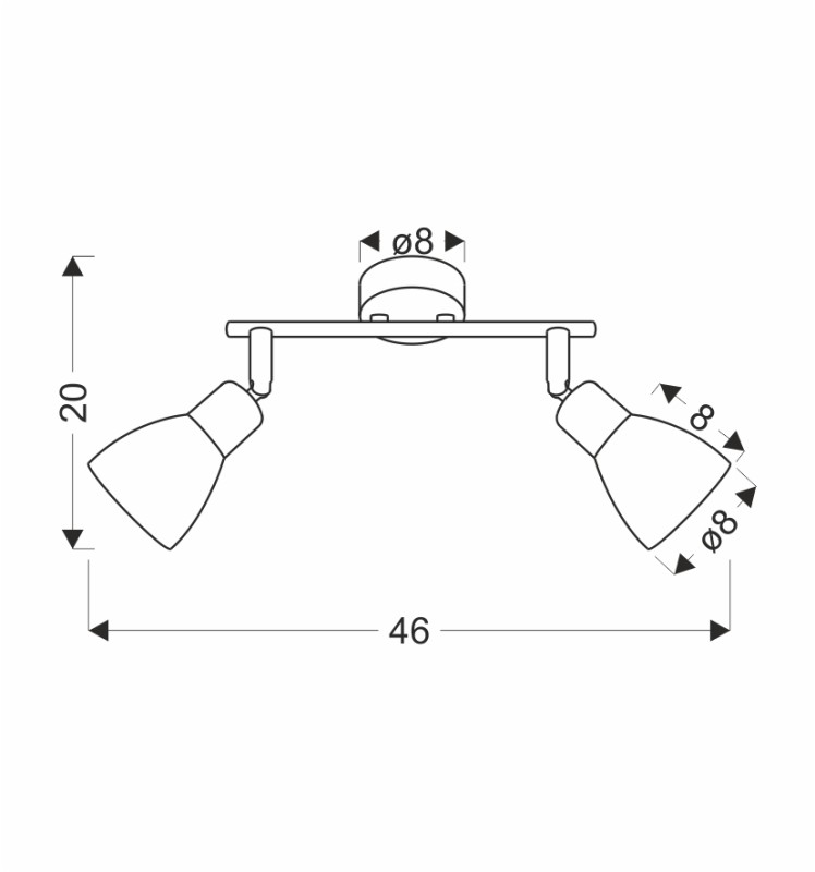 Lampa sufitowa AMCOS lczarna 2x40W E14 bursztynowe klosze  nowoczesna oprawa sufitowa do salonu sypialni 92-39187