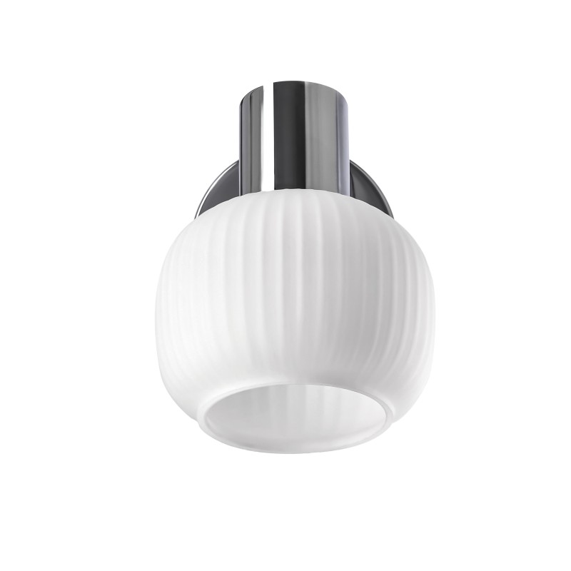 Kinkiet ANDRUS chromowy 1x40W E14  elegancka lampa ścienna klasyczna do salonu sypialni przedpokoju garderoby oświetlenie dodatkowe 91-44976