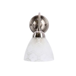 Kinkiet ścienny CAVALLO srebrny 1x60W E27  elegancka lampa klasyczna do sypialni salonu korytarza przedpokoju gabinetu 21-48325