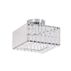 Kwadratowy plafon Vetro chrom 1xE27 LP-2910/1C CH square