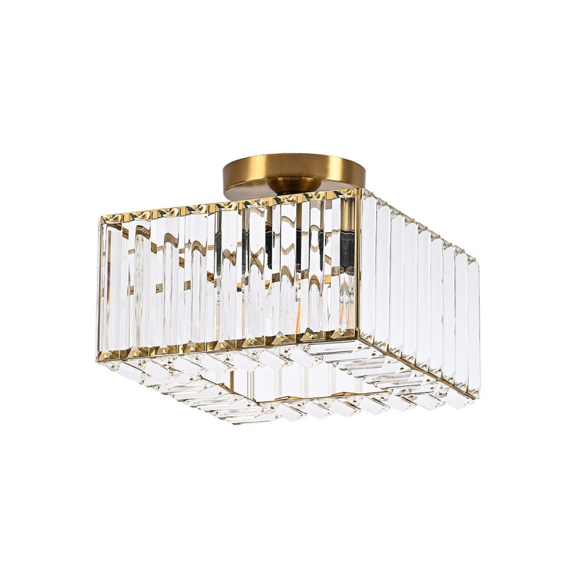 Kwadratowy plafon Vetro złoty 1xE27 LP-2910/1C GD square