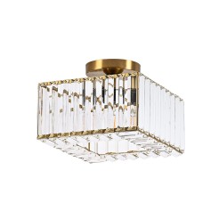 Kwadratowy plafon Vetro złoty 1xE27 LP-2910/1C GD square