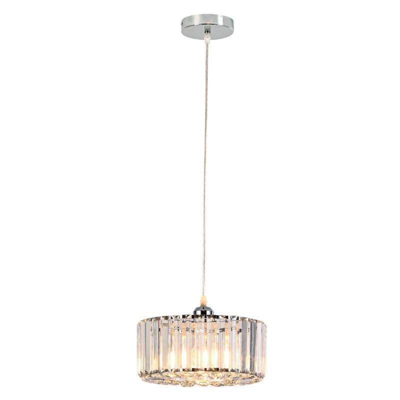 Okrągła lampa wisząca Vetro chrom 1xE27 LP-2910/1P CH round