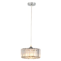 Okrągła lampa wisząca Vetro chrom 1xE27 LP-2910/1P CH round