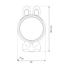 Lampka dziecięca projektor KOSMONAUTA ML2262