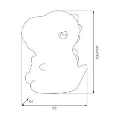 Lampka dziecięca DINO ML2265