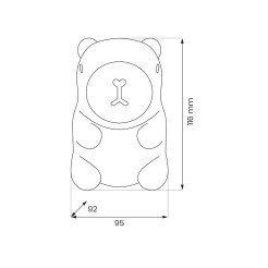 Lampka dziecięca KAPIBARA ML2302