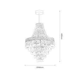 Żyrandol CORAL Black 3xE14 MLP1585