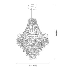 Żyrandol CORAL 3xE14 MLP1586