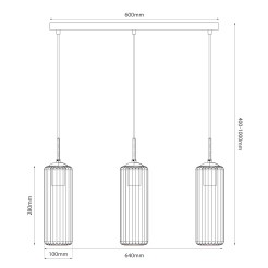 Lampa wiszaca Vesta 3xE27 ML1804