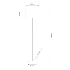 Lampa podłogowa MORGAN 1xE27 ML2237