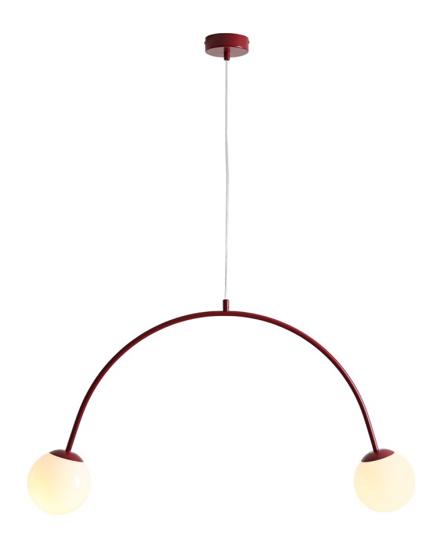 LAMPA WISZĄCA UNA 2 RED WINE 1116H15