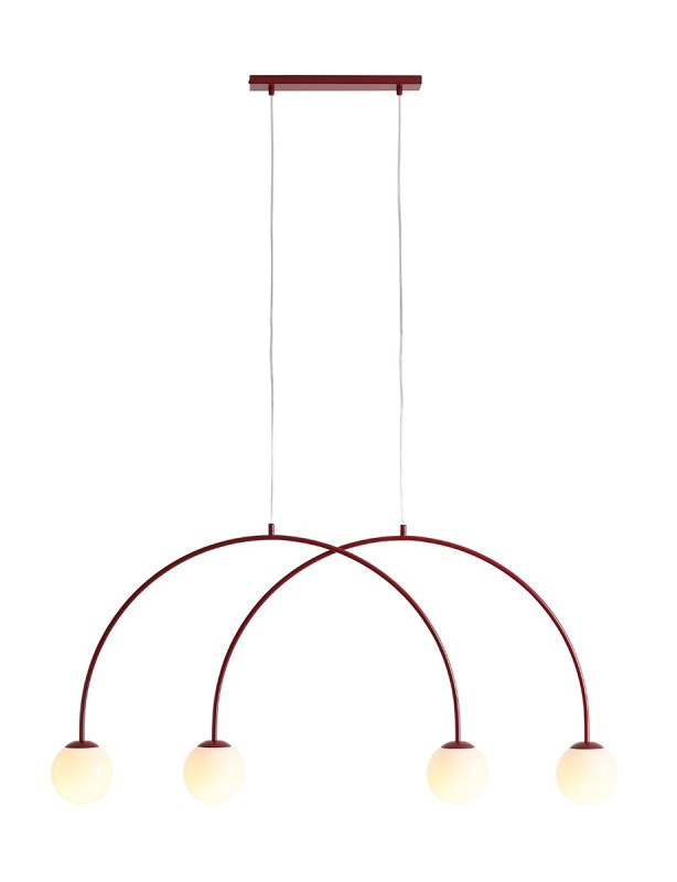 LAMPA WISZĄCA UNA 4 RED WINE S 1116L15_S