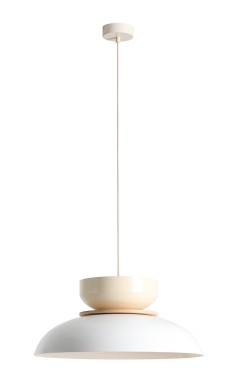 LAMPA WISZĄCA ALDO LIGHT WHITE GLOSS + CREAM (47+ 23+ wood) 1152G2_9_J