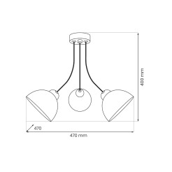 Lampa sufitowa QUEEN 3xE27 MLP2056