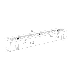 MAXLIGHT NA0003. Łącznik elektryczny kąt90 do NT0003, NT0008, NT0013 -MICRO11 

