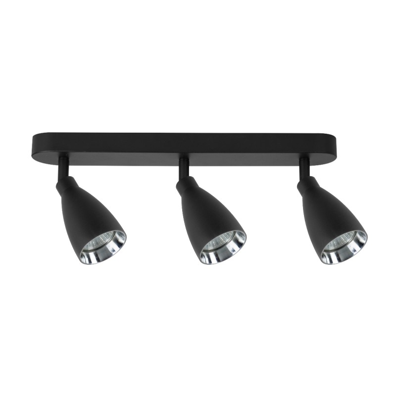 Campana 3 spot czarny 3xGU10 LP-3103/3WS BK