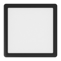 Plafon Evora Czarny Square 18W 3CCT ML1796